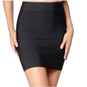 Bebe medium exposed zipper high waist bandage mini skirt SK 2051
